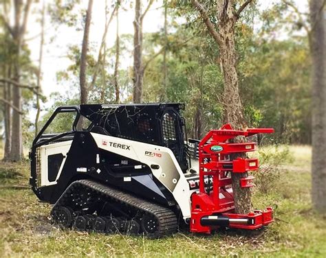 skid steer tree cutter head|skid steer tree cutting attachment.